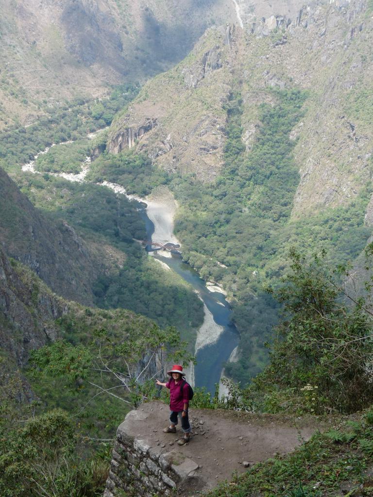 Peru: View of the surrounding valley frxom Waynapicchu